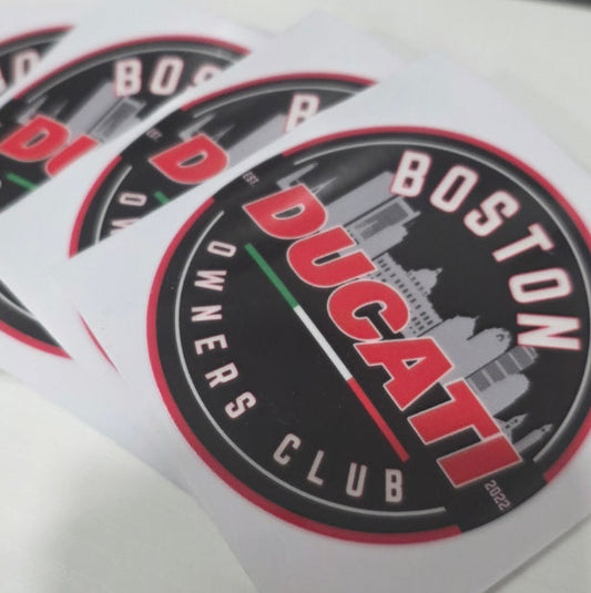Boston Ducati Owners Club Sticker / Decal