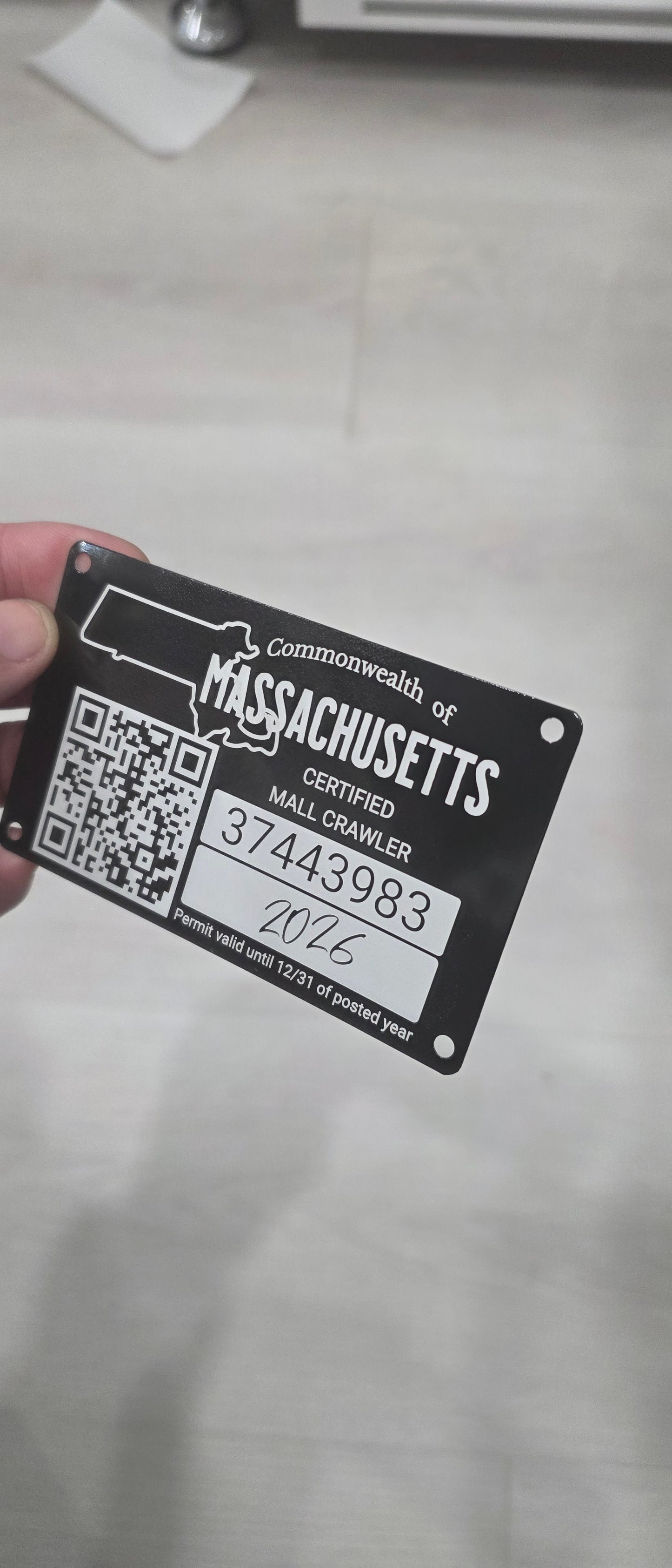 Funny Customizable Car/Truck plaque/badge