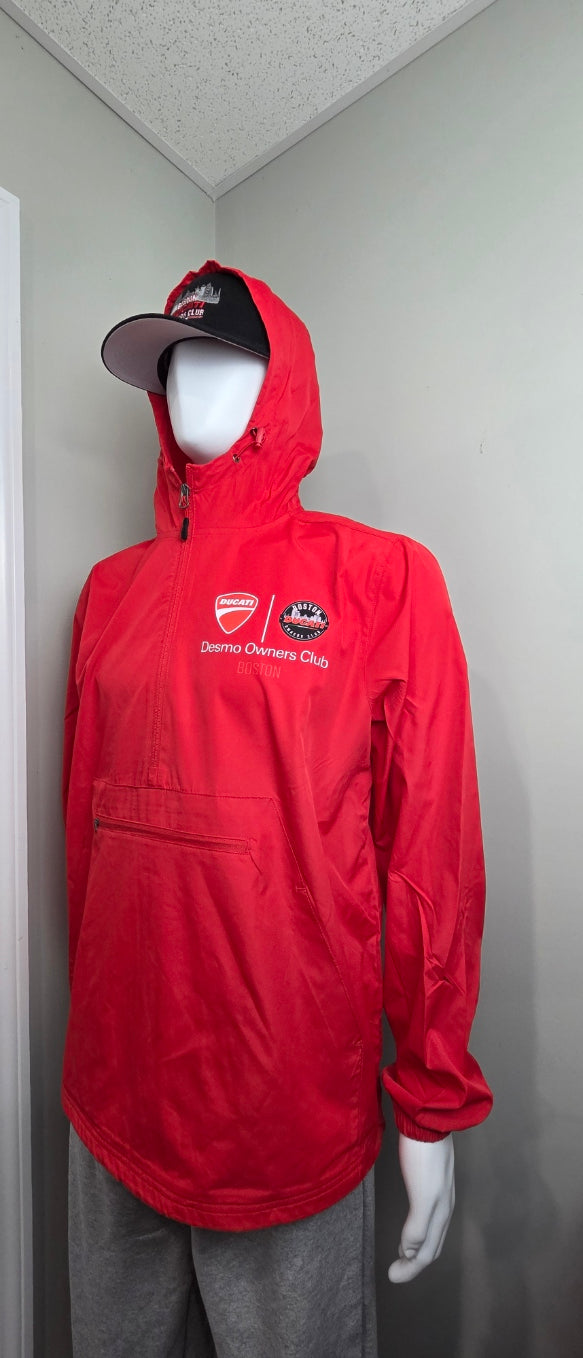 Boston Ducati Owners Club Windbreaker Anorak Jacket