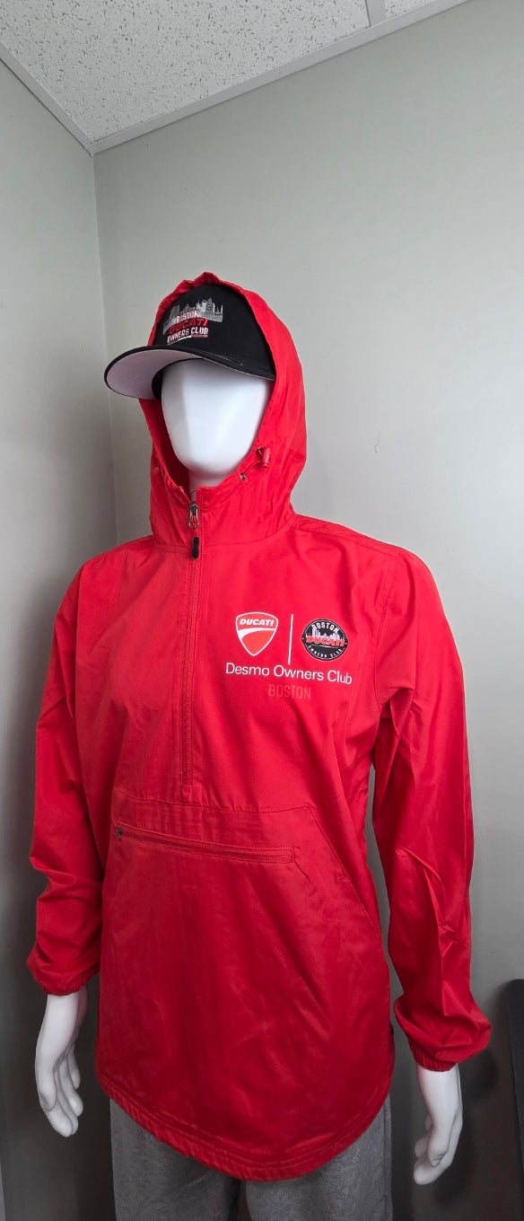 Boston Ducati Owners Club Windbreaker Anorak Jacket
