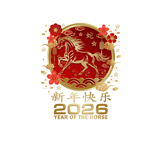 2026 Year of the Horse Printed