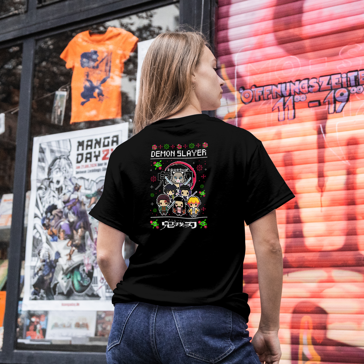 Demon Slayer XMAS group pixelated