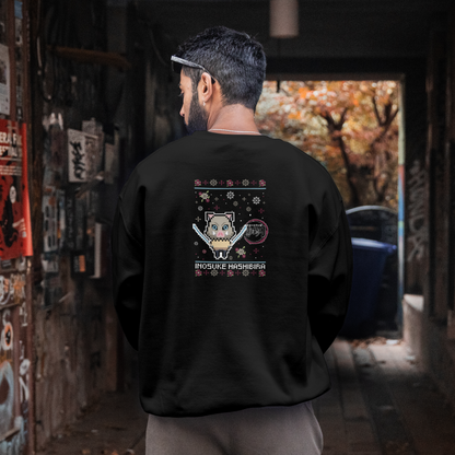 Demon Slayer XMAS Inosuke pixelated