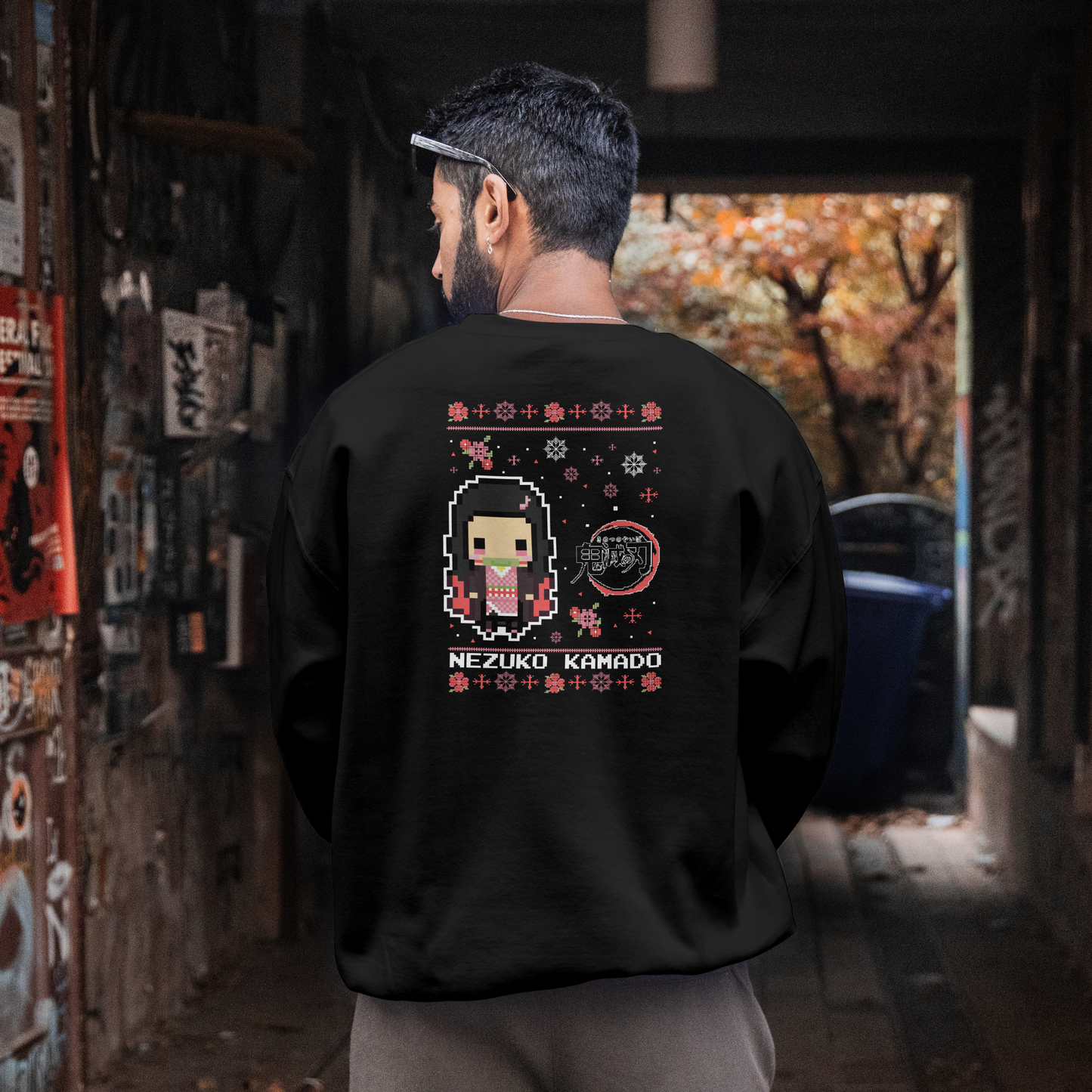 Demon Slayer XMAS Nezuko pixelated