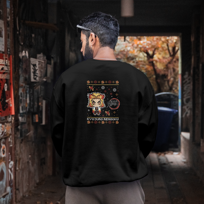 Demon Slayer XMAS Rengoku pixelated