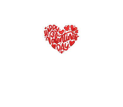 Valentines Day Heart Embroidery