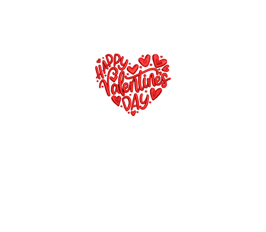 Valentines Day Heart Embroidery