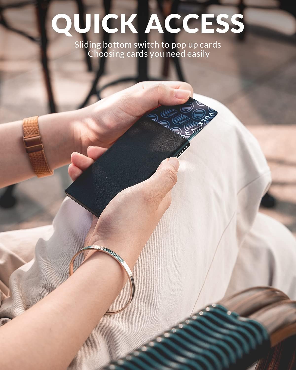 Anodized Aluminum Compact Card holder